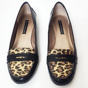 Bandolino Black Moccasin with Animal Print Detail